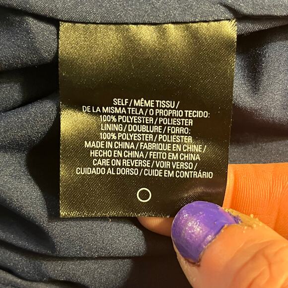 T Tahari Blue Lace A-Line Dress Size Small Elegant Cocktail Party Wedding Guest - Picture 12 of 16